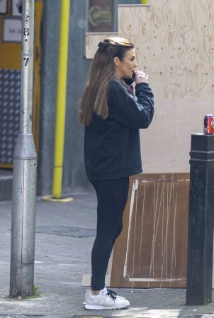 Kym Marsh - Spotted on the phone in London