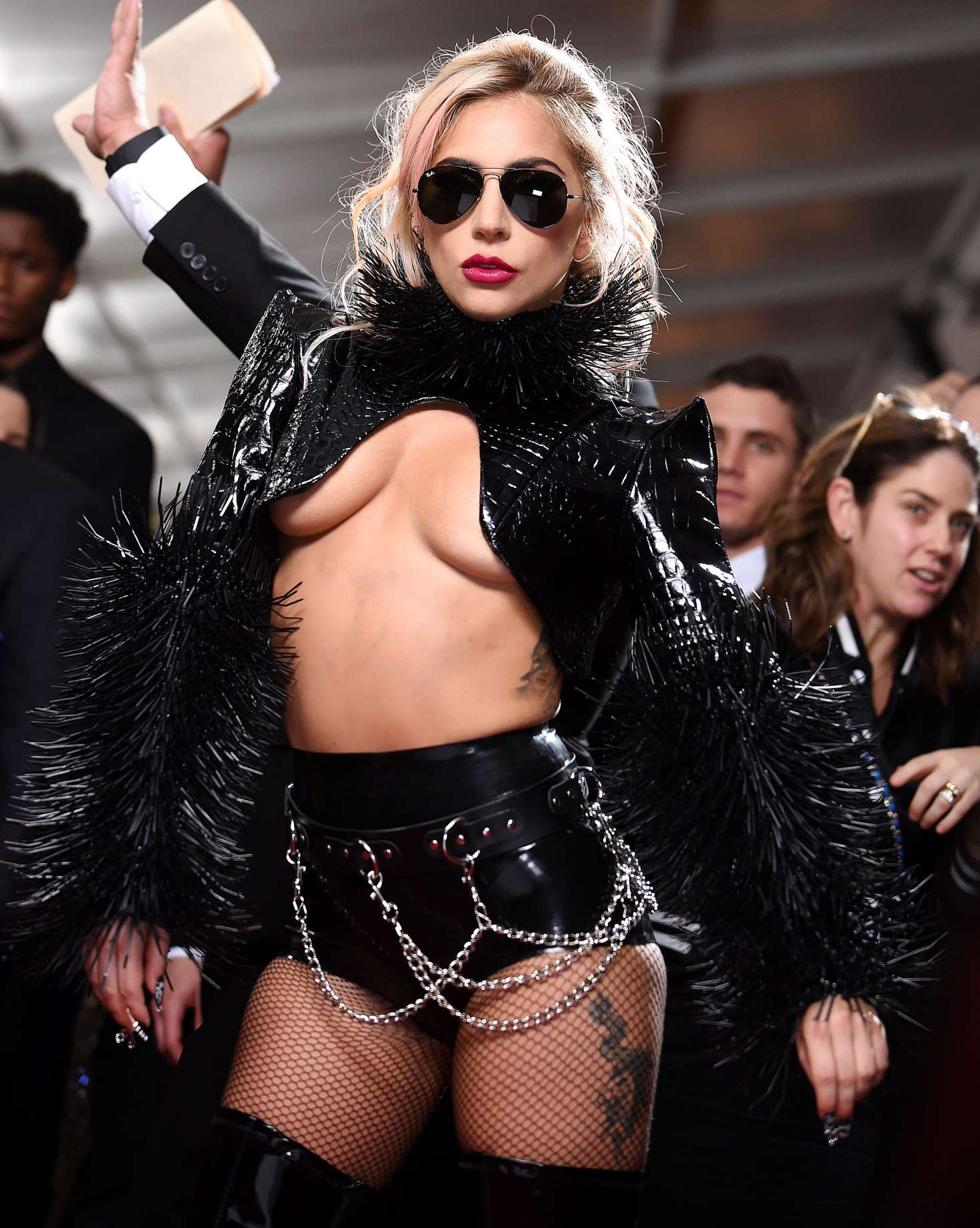Lady Gaga Displays Extreme Sideboob In Amsterdam