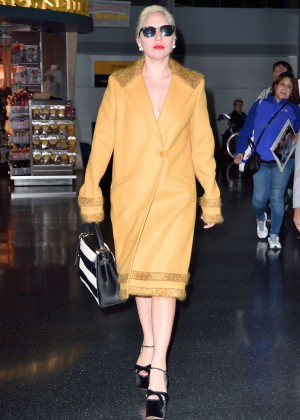 Lady Gaga - Arriving to JFK in NY