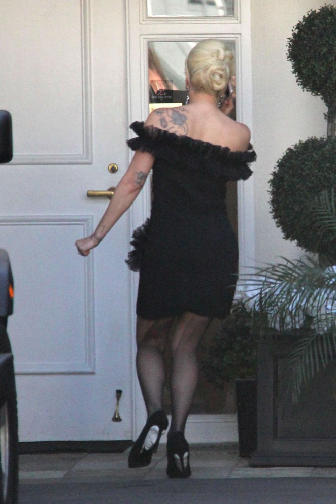 Lady Gaga at Epione Dermatology Clinic in Beverly Hills