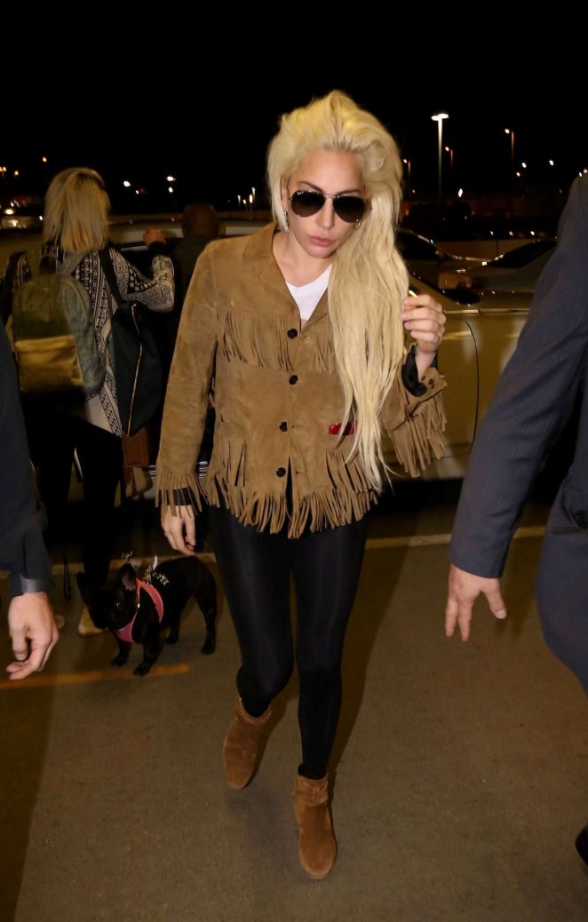 Lady Gaga at LAX airport in Los Angeles