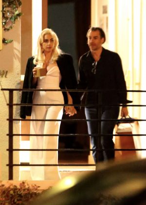 Lady Gaga at Sunset Tower Hotel in LA