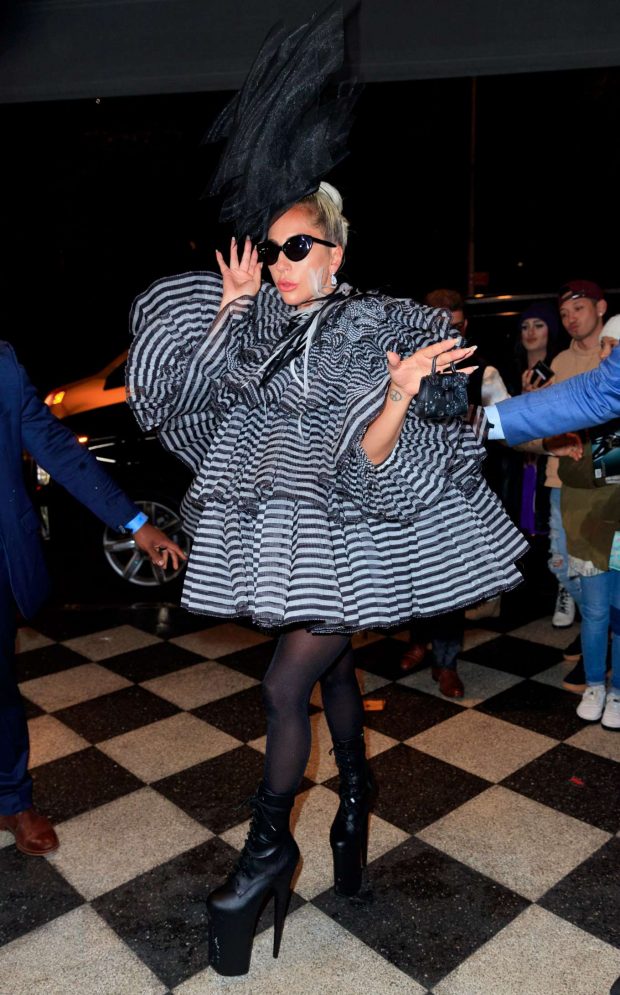 Lady Gaga - Departs Anna Wintour's pre-Met Gala dinner in NY