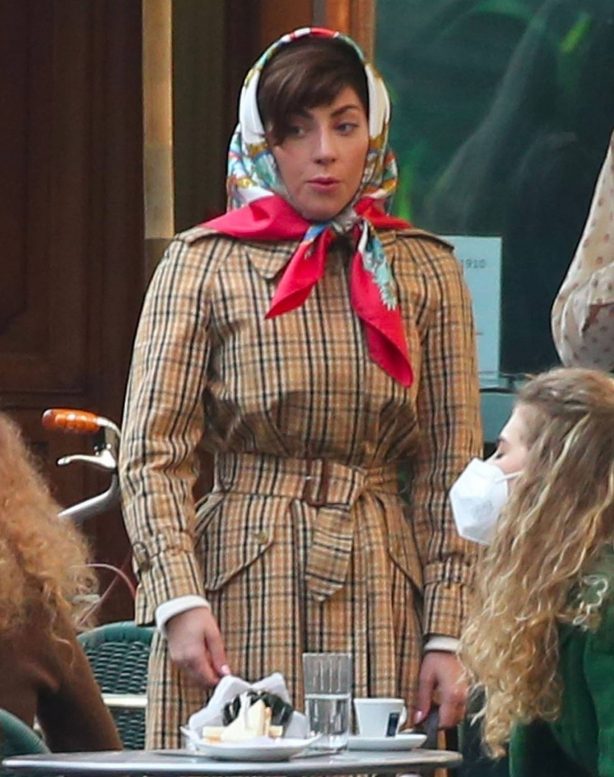 Lady Gaga - Filming 'House of Gucci' in Milan