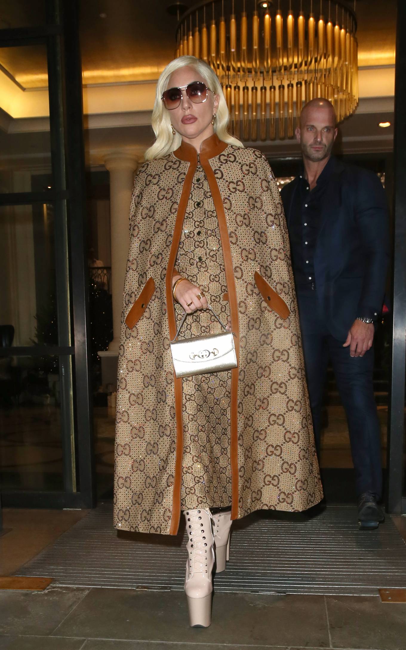 Lady Gaga - Is seen here at The House Of Gucci screening in Leicester ...