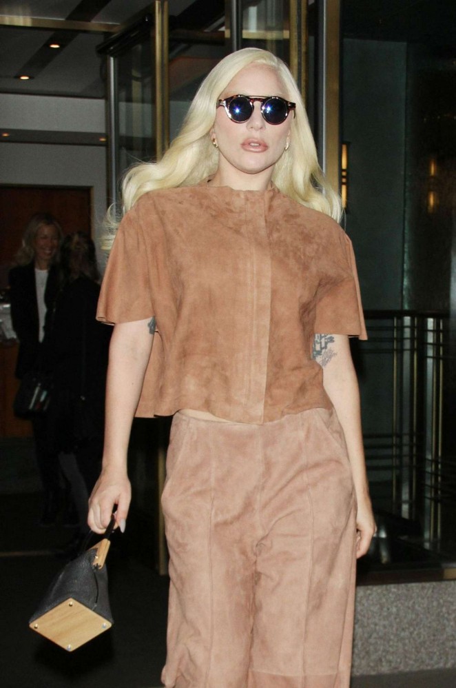 Lady Gaga - Leaves Hotel in New York