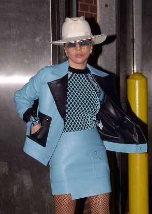 Lady Gaga Leaving a Recording Studio in New York City