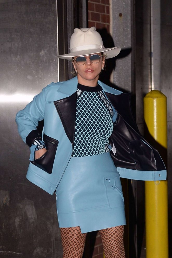 Lady Gaga Leaving a Recording Studio in New York City