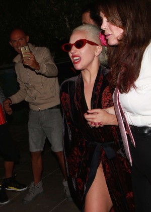 Lady Gaga - Leaving a restaurant in West Hollywood