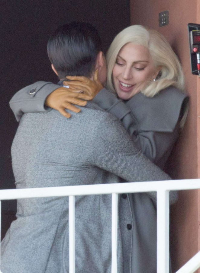 Lady Gaga on Set for 'American Horror Story' in Los Angeles