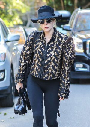 Lady Gaga out in Santa Monica