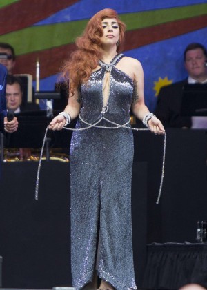 Lady Gaga - Perform at The New Orleans Jazz & Heritage Festival