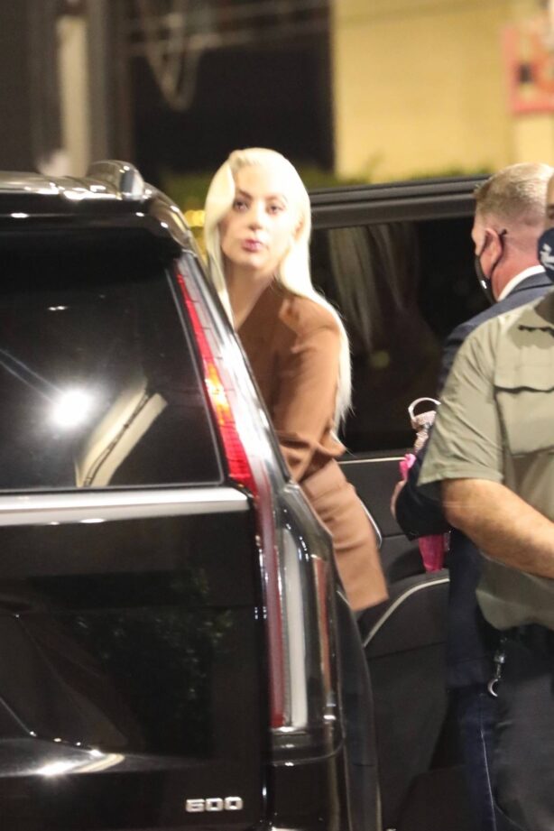 Lady Gaga - Seen at Jimmy Kimmel Live! in Hollywood