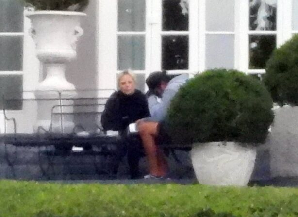 Lady Gaga - Seen at luxury Villa Bonomi in Como