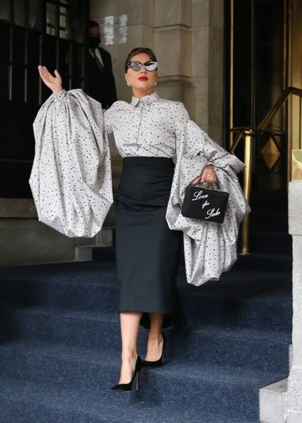 Lady Gaga - Seen coming out from The Plaza Hotel in New York