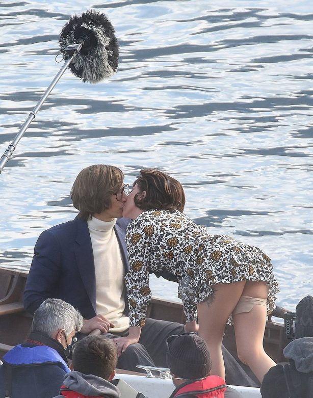 Lady Gaga - Seen filming 'House of Gucci' in Lake Como