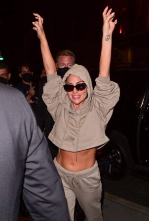 Lady Gaga - seen on the streets of Manhattan in New York City