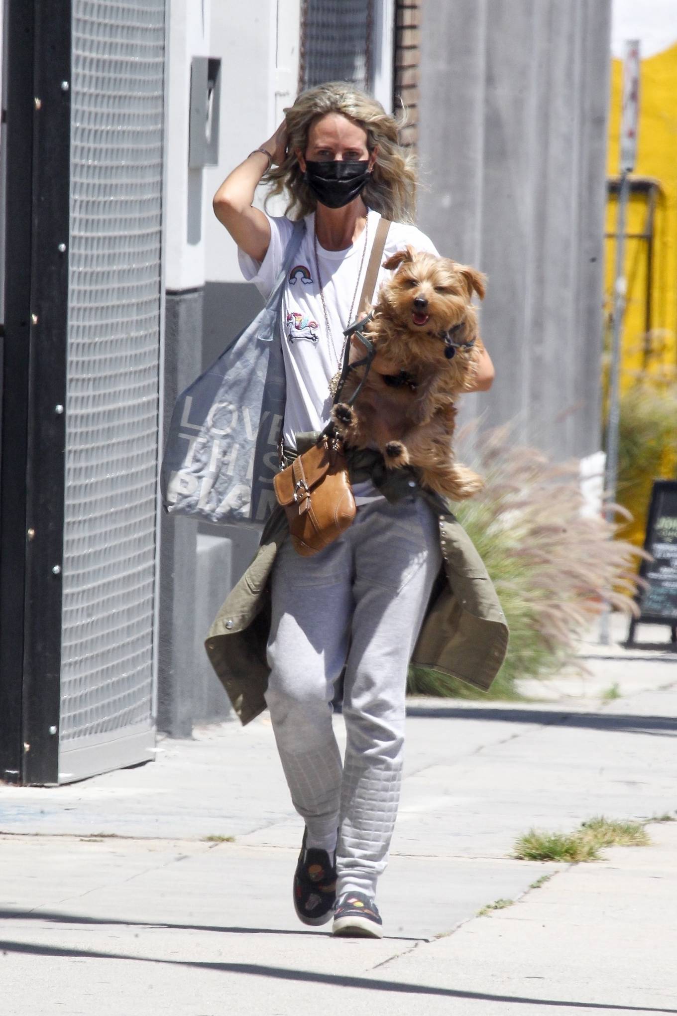 Lady Victoria Hervey â€“ Out for a walk with her dog in West Hollywood