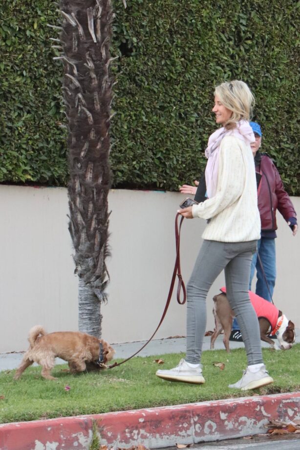 Lady Victoria Hervey - Seen walking her dog in West Hollywood