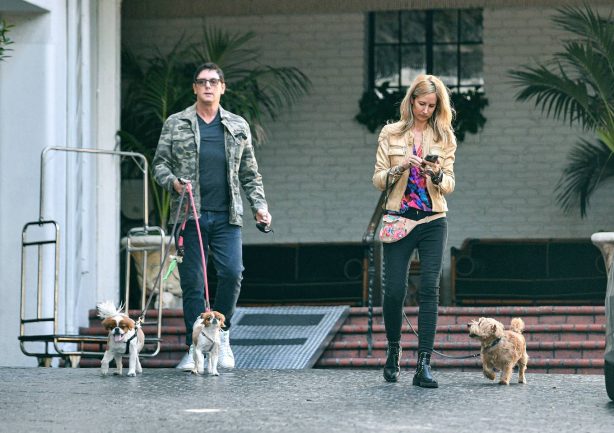 Lady Victoria Hervey - With her pooches and friend the Trivago guy Sean Borg in Los Angeles