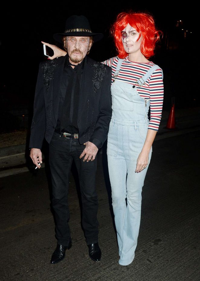 Laeticia Hallyday - Kate Hudson's Halloween Party in Pacific Palisades