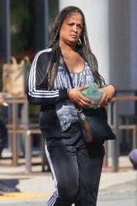 Laila Ali - Shopping candids in Los Angeles