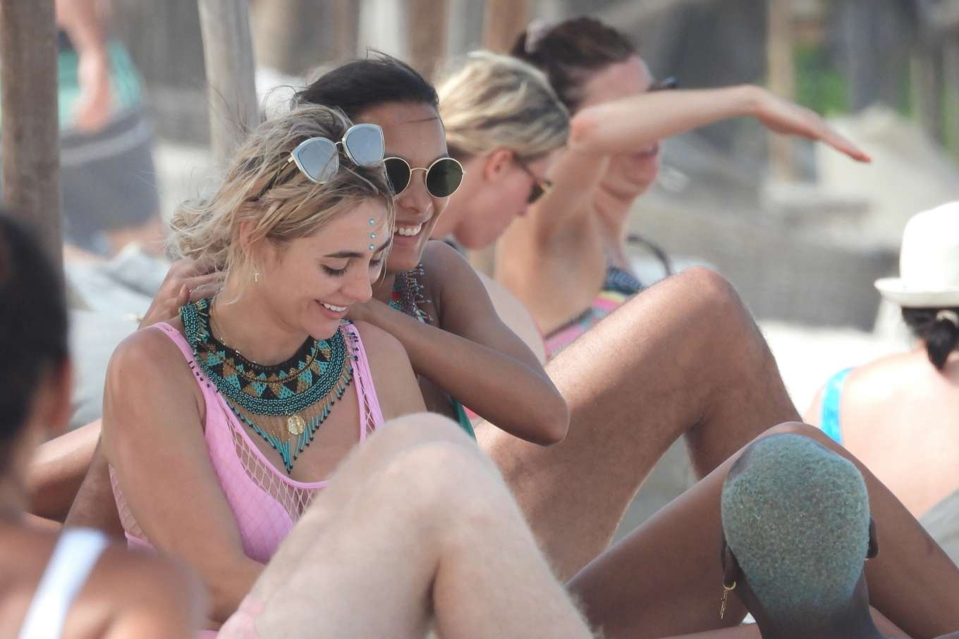 Lais Ribeiro in Bikini at the beach in Tulum