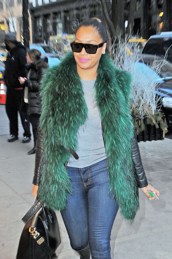 LaLa Anthony out in NYC
