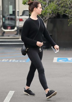 Lana Del Rey in Black Tights - Out in Beverly Hills