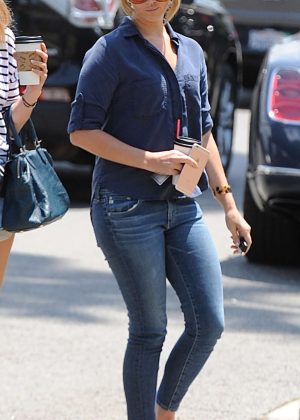 Lana Del Rey in Jeans at a lunch in Beverly Hills