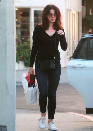 Lana Del Rey in Tight Jeans out in Hollywood