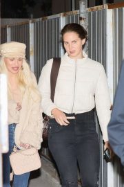 Lana del Rey - Leaves Wednesday evening church services in Los Angeles