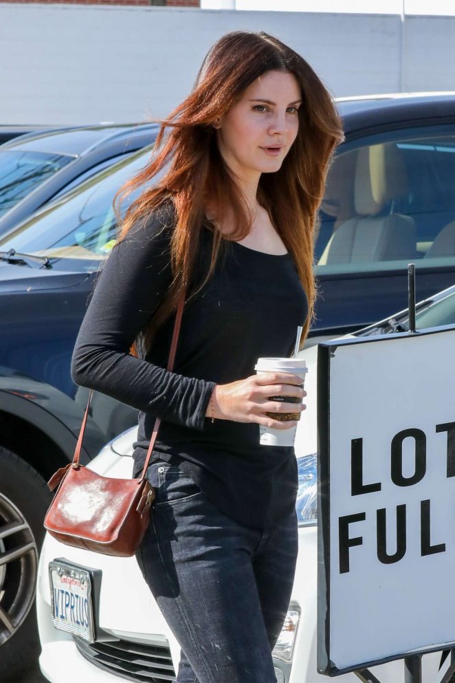 Lana Del Rey - Leaving a Hair Salon in Beverly Hills