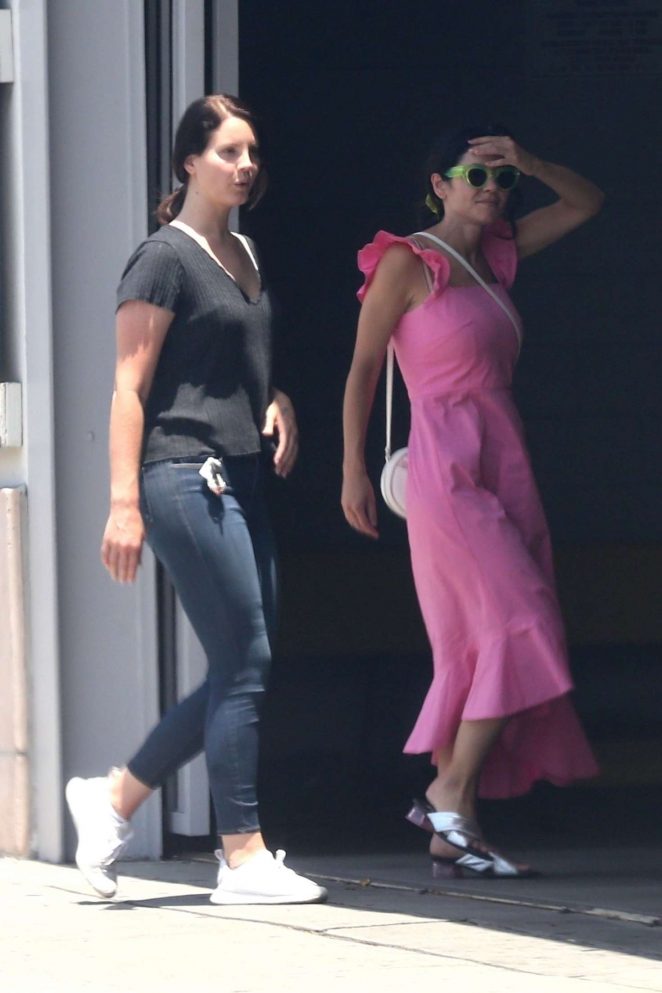 Lana Del Rey with her friend out in Los Angeles