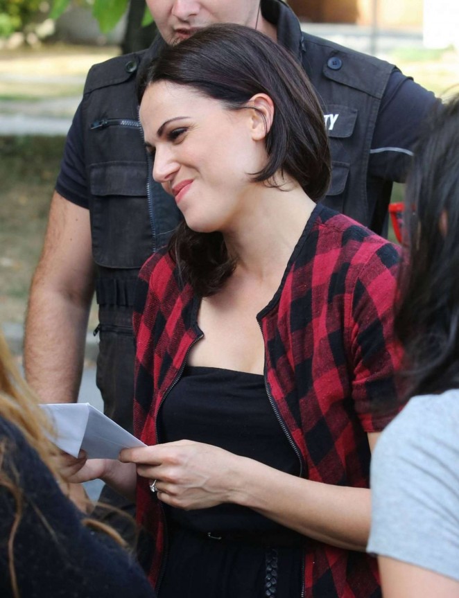 Lana Parrilla on 'Once Upon A Time' set in Vancouver