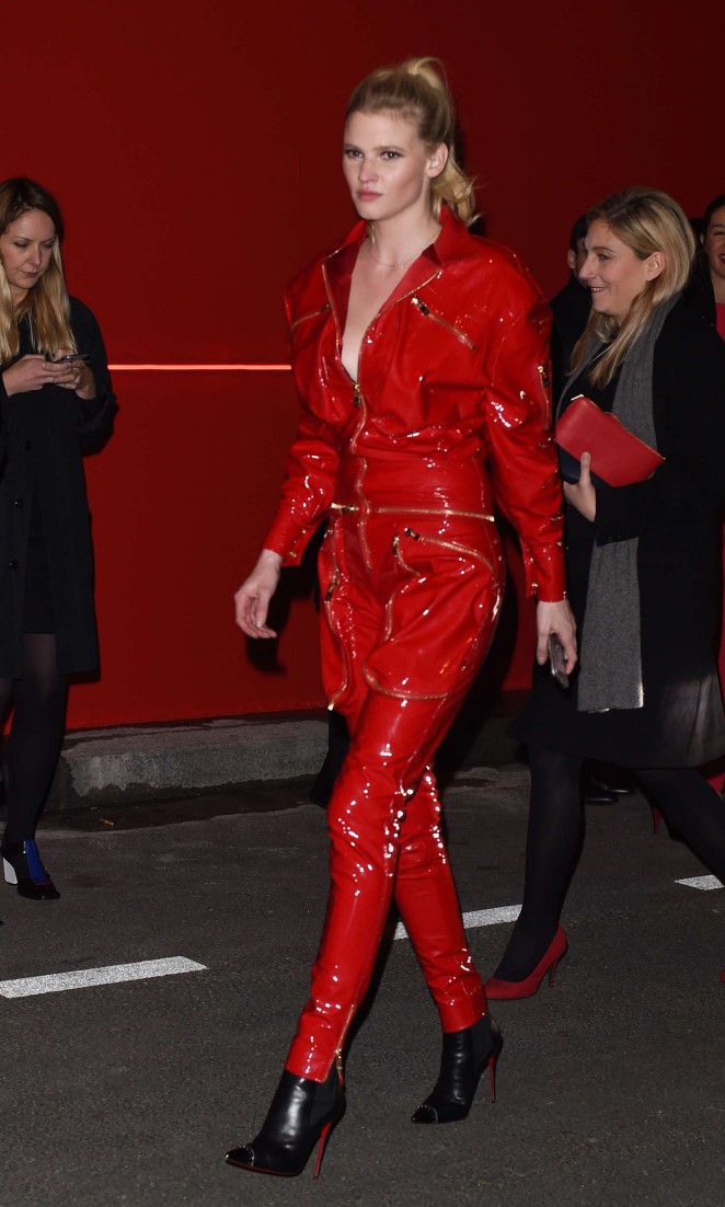 Lara Stone - Attends at L'Oreal Red Obsession Party 2016 in Paris
