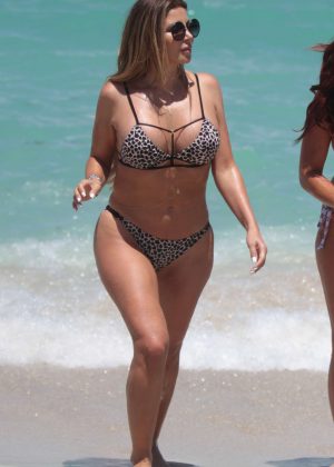 Larsa Pippen in Bikini at a beach in Miami