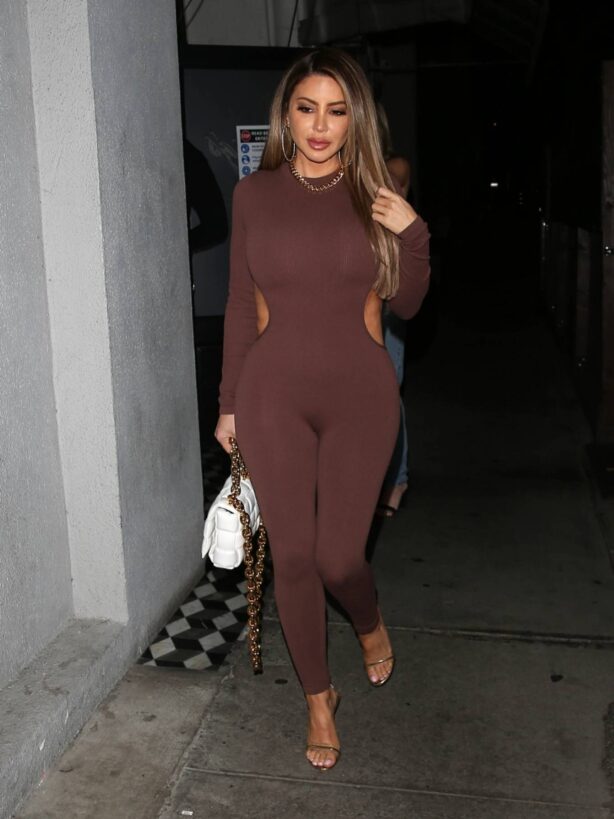 Larsa Pippen - Leaves dinner at Craigs Restaurant in West Hollywood