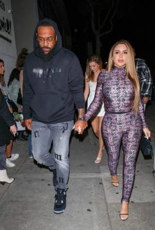 Larsa Pippen - Seen on Valentine's Day dinner at Craig's in West Hollywood