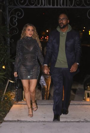 Larsa Pippen - With Marcus Jordan during New Years weekend at Chateau Zz in Miami Beach