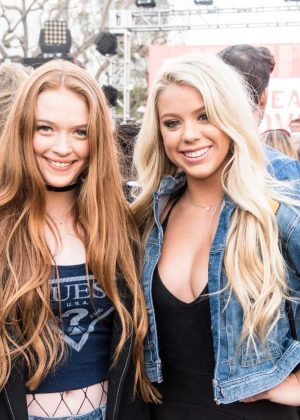Larsen Thompson and Kaylyn Slevin - GUESS Denim Day event in Santa Monica