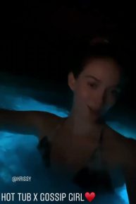 Larsen Thompson - In personal hot tub and more
