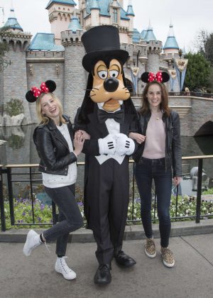 Laura Carmichael and Michelle Dockery at Disneyland in Anaheim