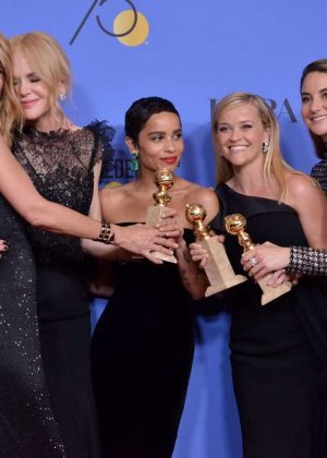 Laura Dern Nicole Kidman, Zoe Kravitz, Reese Witherspoon and Shailene Woodley - 2018 Golden Globe Awards