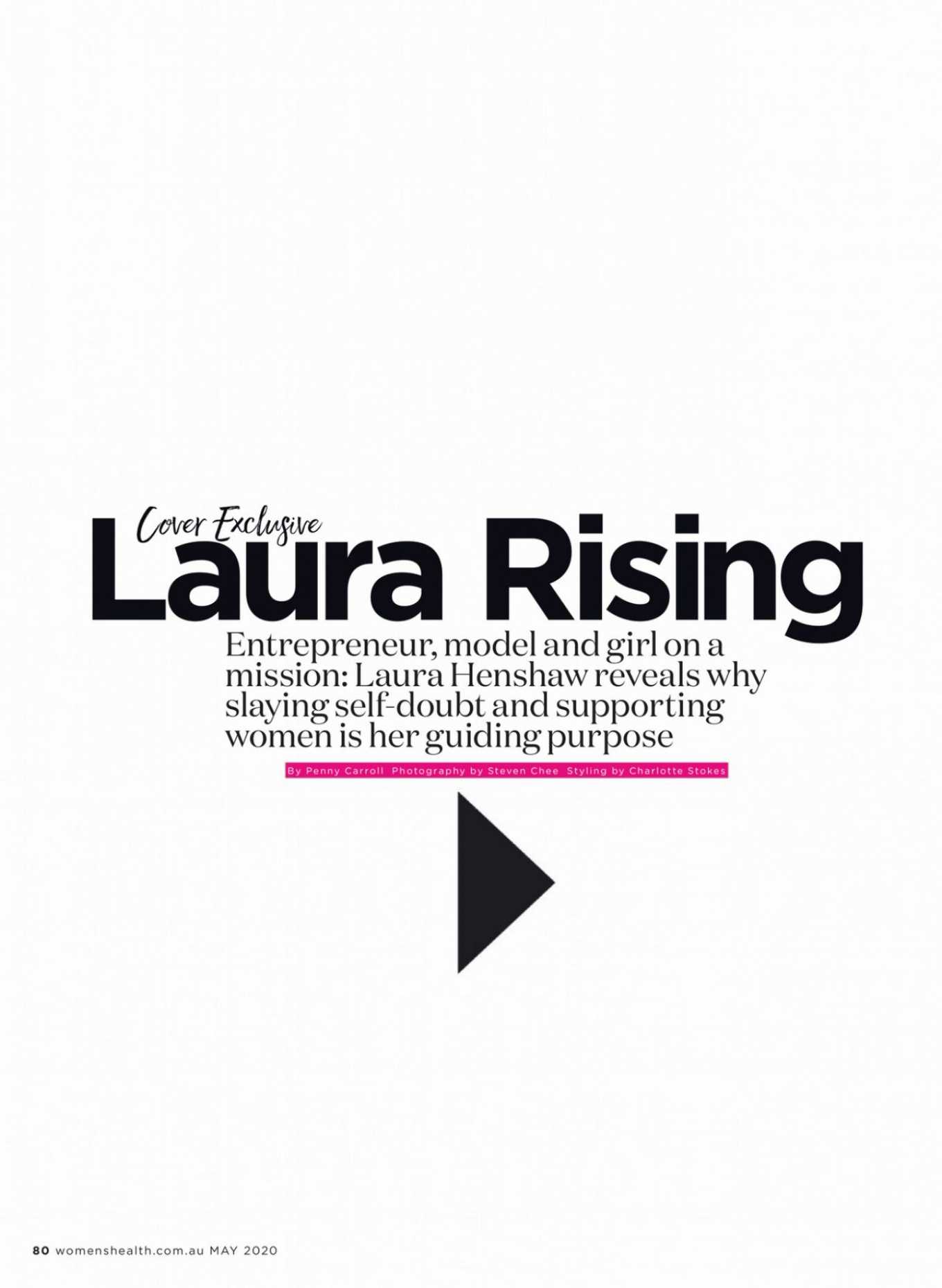 Laura Henshaw â€“ Womenâ€™s Health Australia Magazine (May 2020)