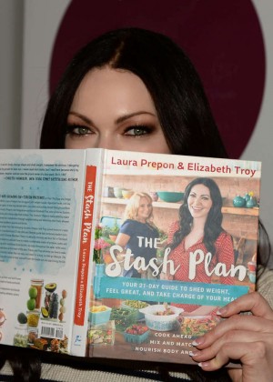 prepon backstage promoting laura york book her live nyc gotceleb