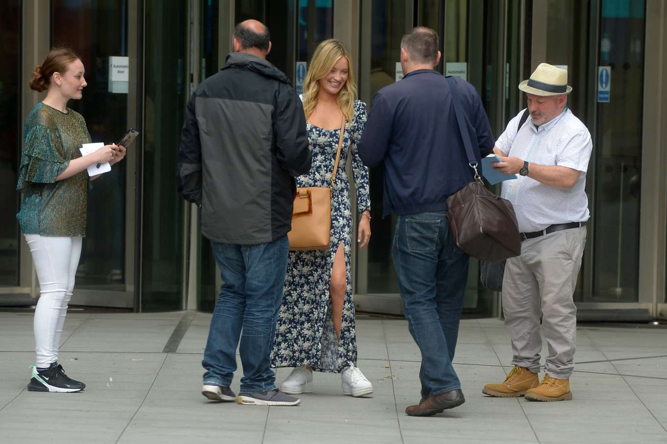 Laura Whitmore â€“ Leaves BBC Broadcasting House in London
