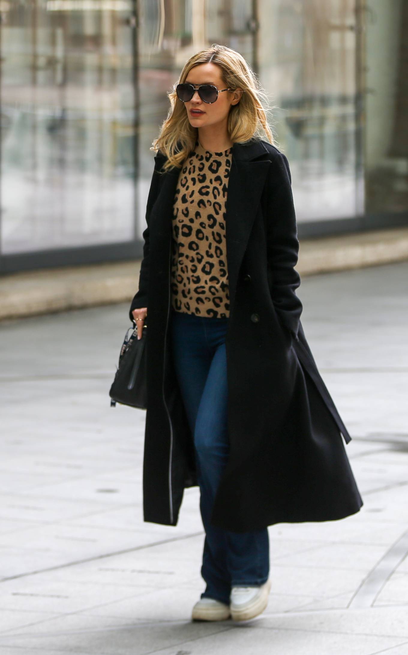 Laura Whitmore - Pictured outside BBC New Broadcasting House in London