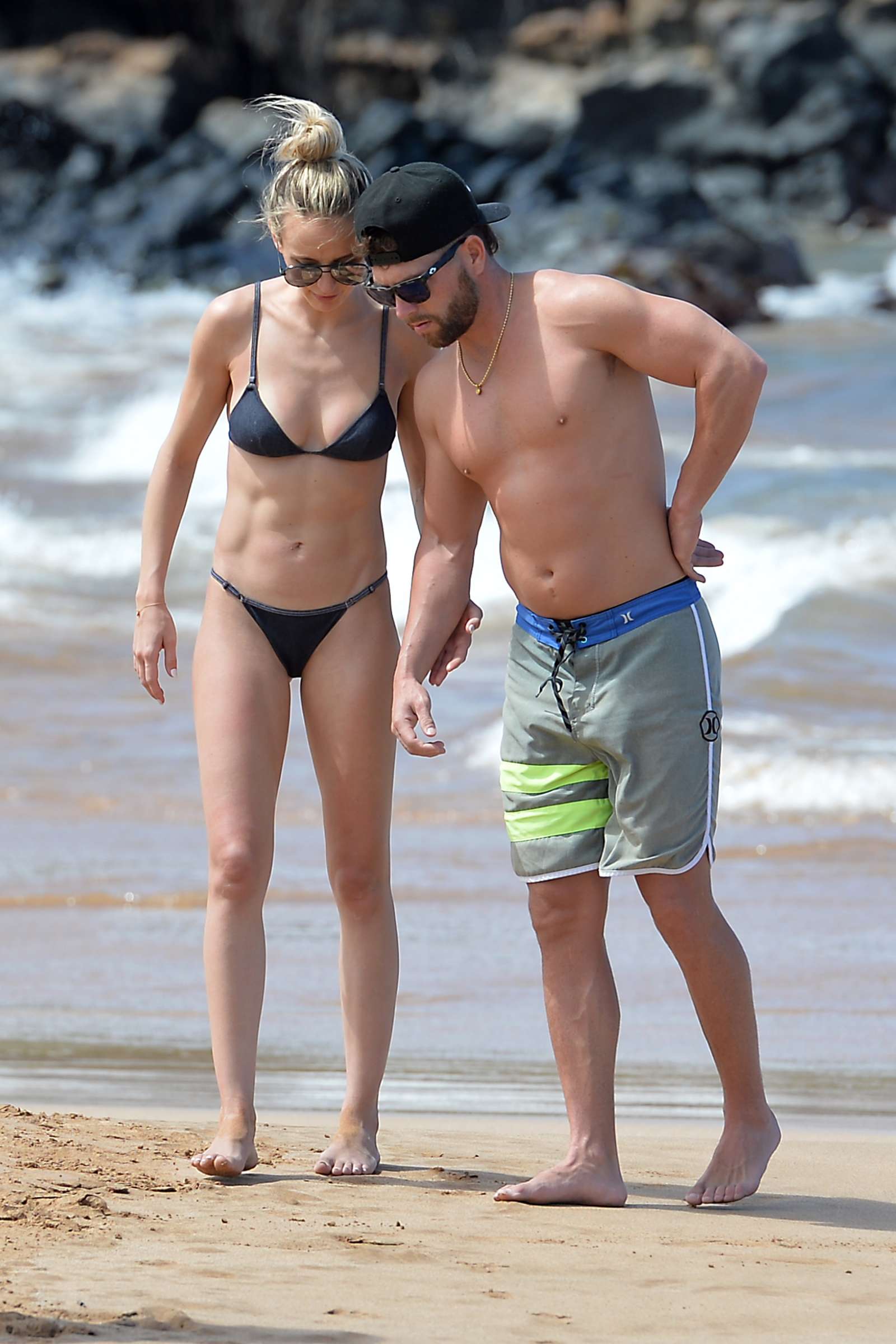 Lauren Bushnell in Bikini on the beach in Maui. 