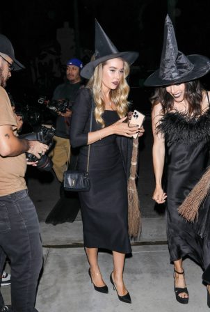 Lauren Conrad - In witch costume while arriving at the Casamigos party in Los Angeles